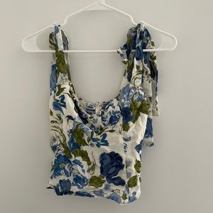 Blue Floral Reformation Tank